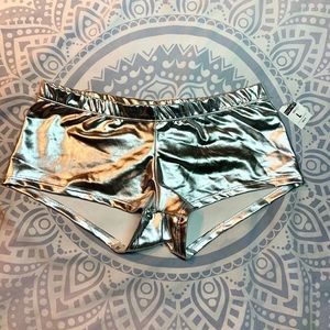 Chrome spandex shorts